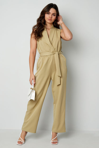 Structured Sleeveless Jumpsuit