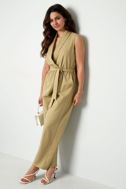 Structured Sleeveless Jumpsuit