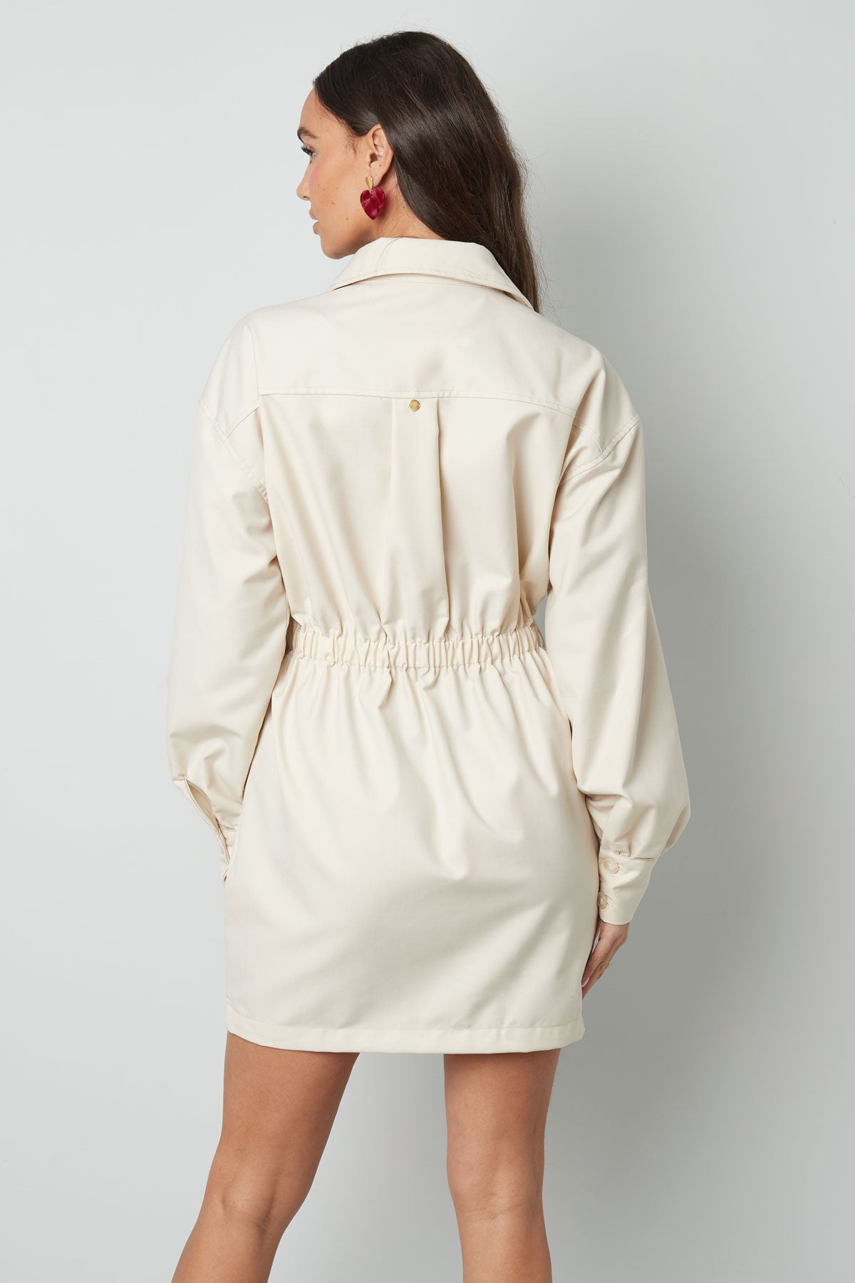 Long Sleeve Off Mini Dress