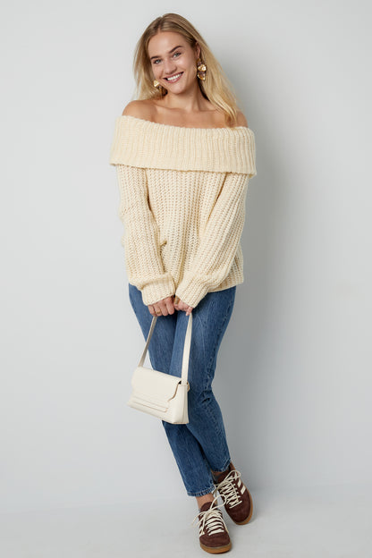 Frosty Morning Off Shoulder Sweater