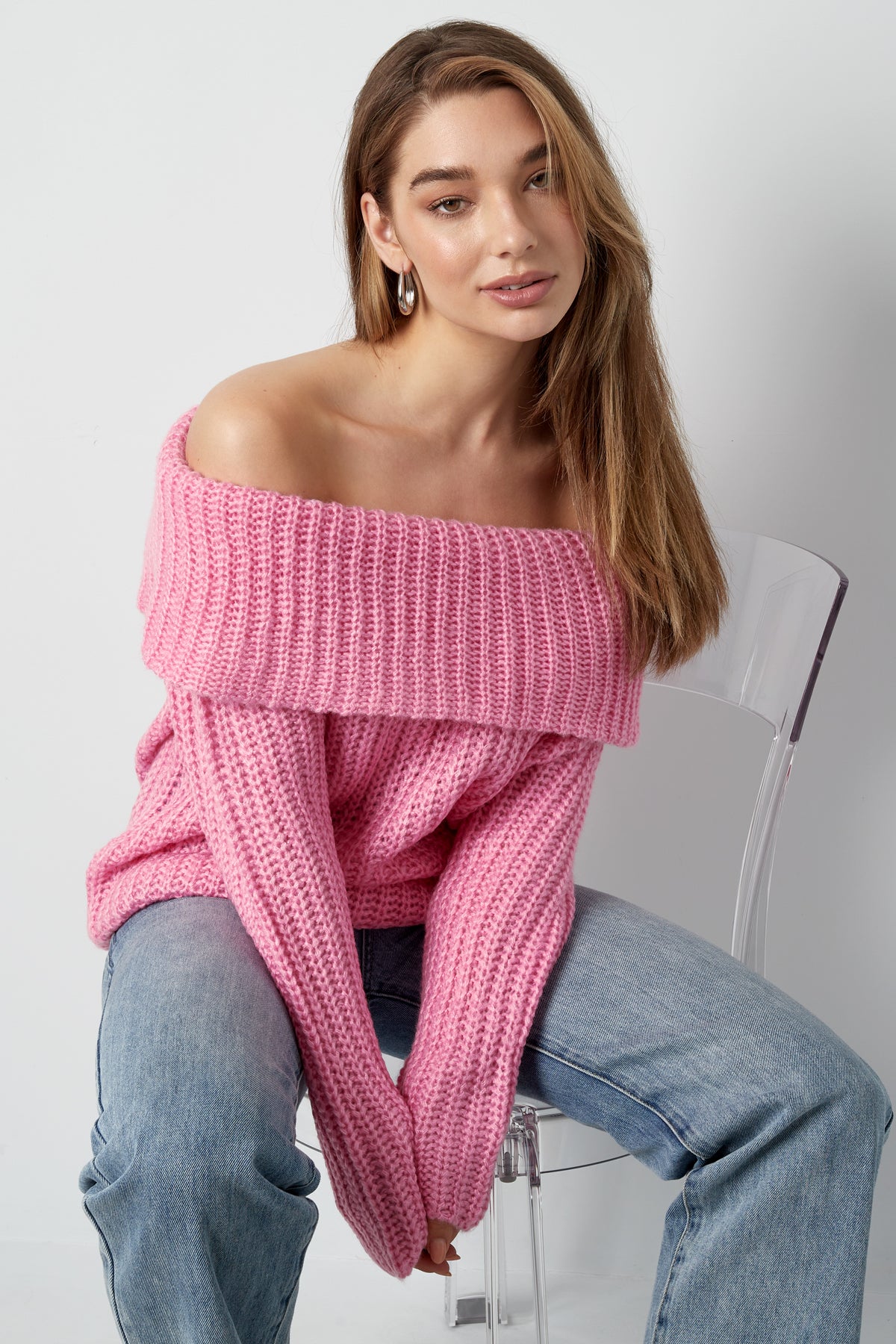 Frosty Morning Off Shoulder Sweater