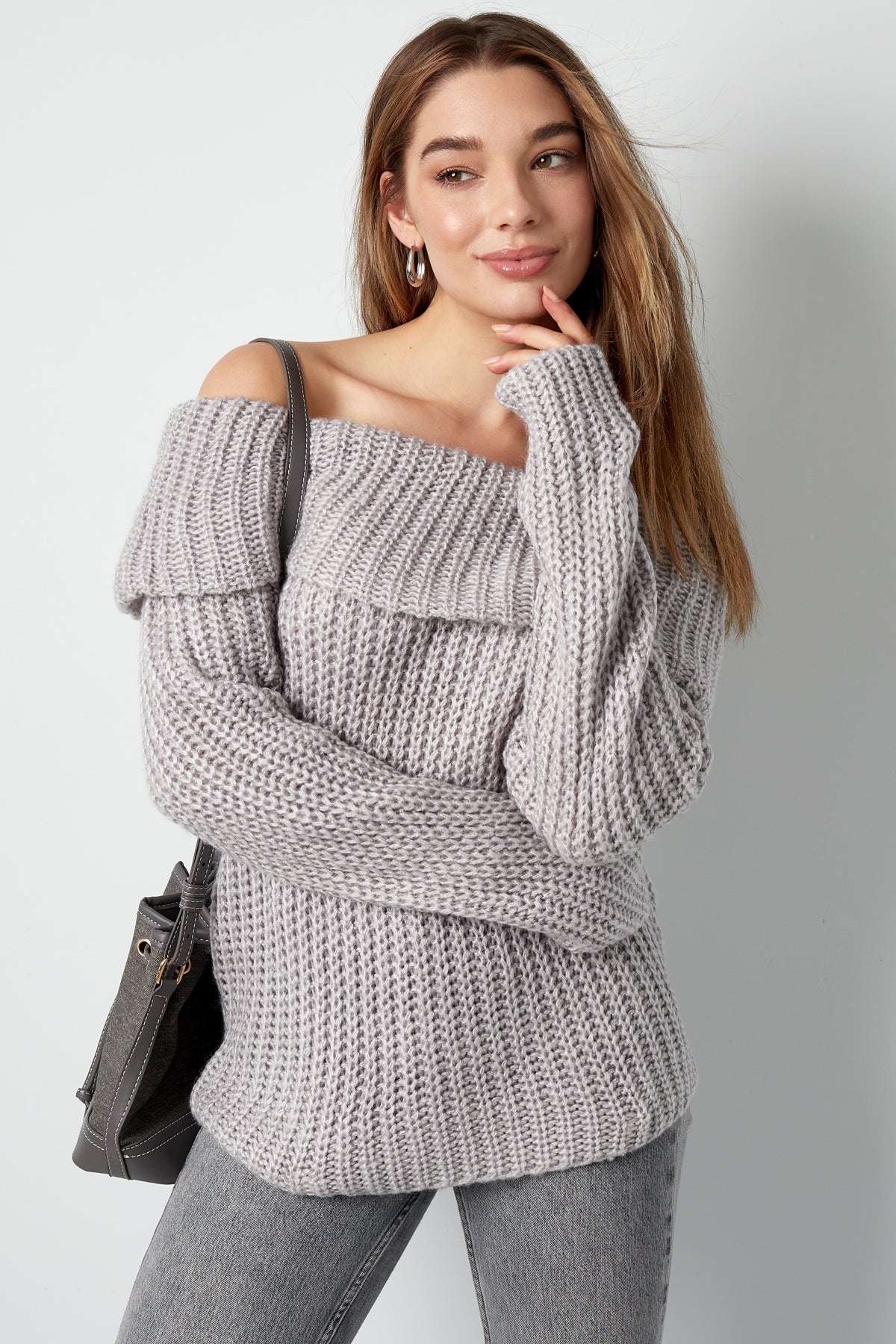 Frosty Morning Off Shoulder Sweater