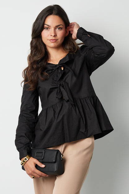 Peplum Bow Top