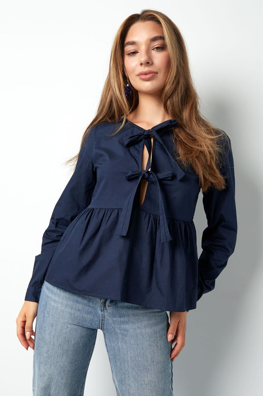 Peplum Bow Top