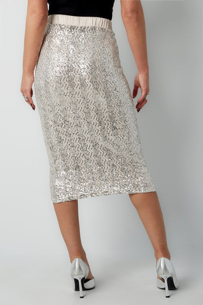 Glitter Midi Skirt