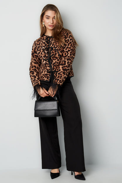 Feather Leopard Jacket