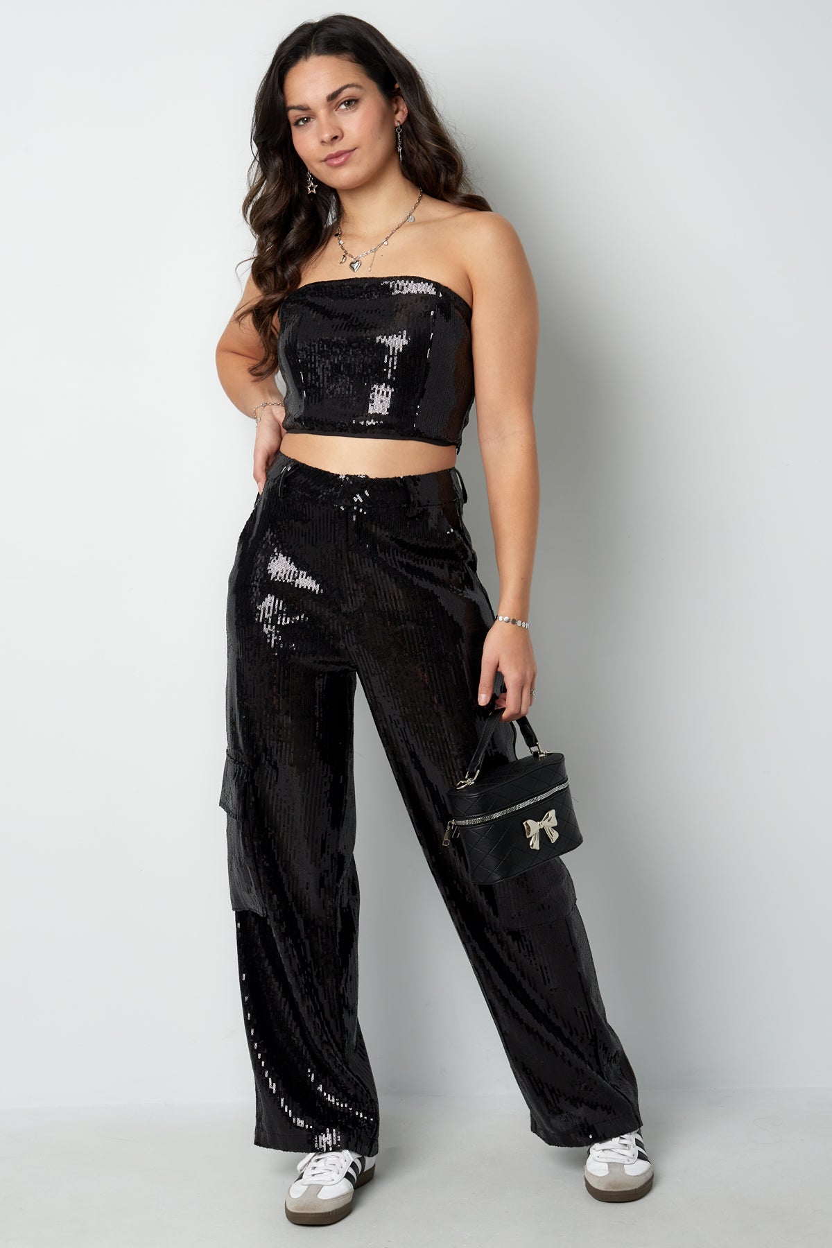 Glitter Cargo Pants