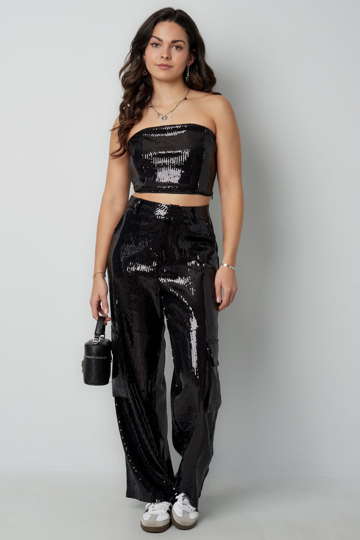 Glitter Cargo Pants