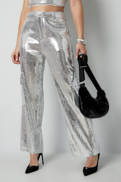 Glitter Cargo Pants