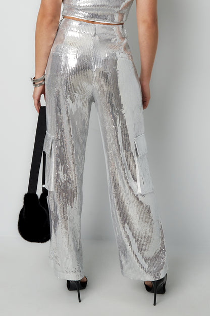 Glitter Cargo Pants