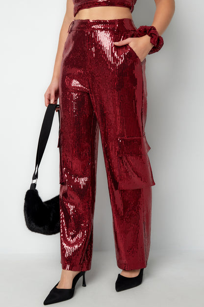 Glitter Cargo Pants