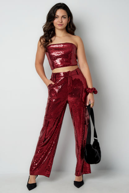 Glitter Cargo Pants