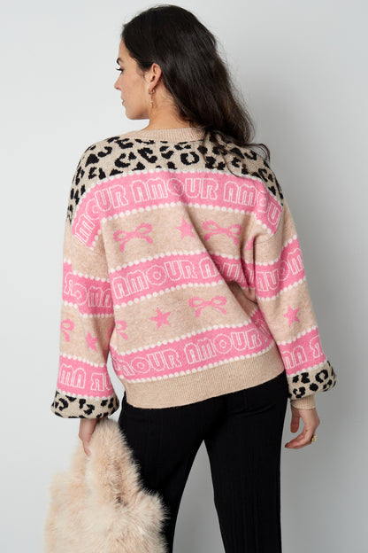 Amour Baby Pink Sweater