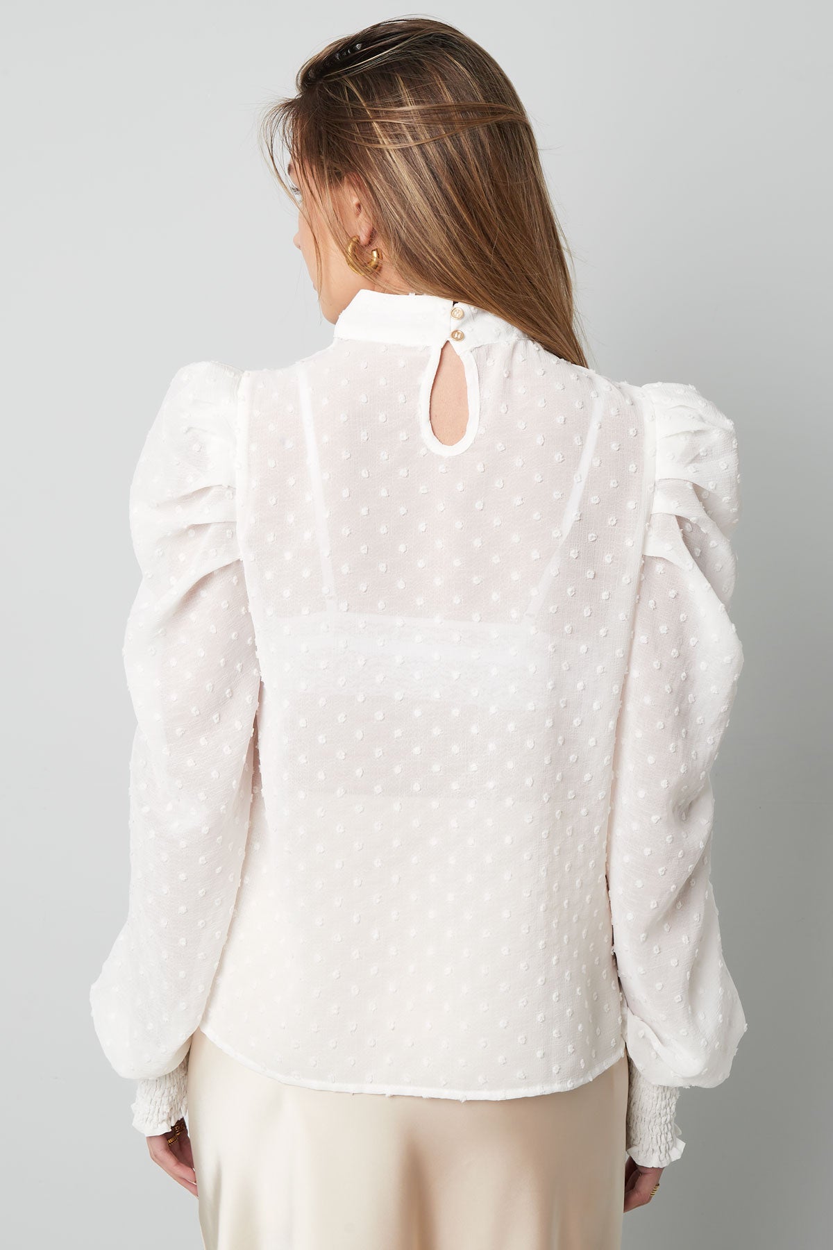 Dotted On Blouse