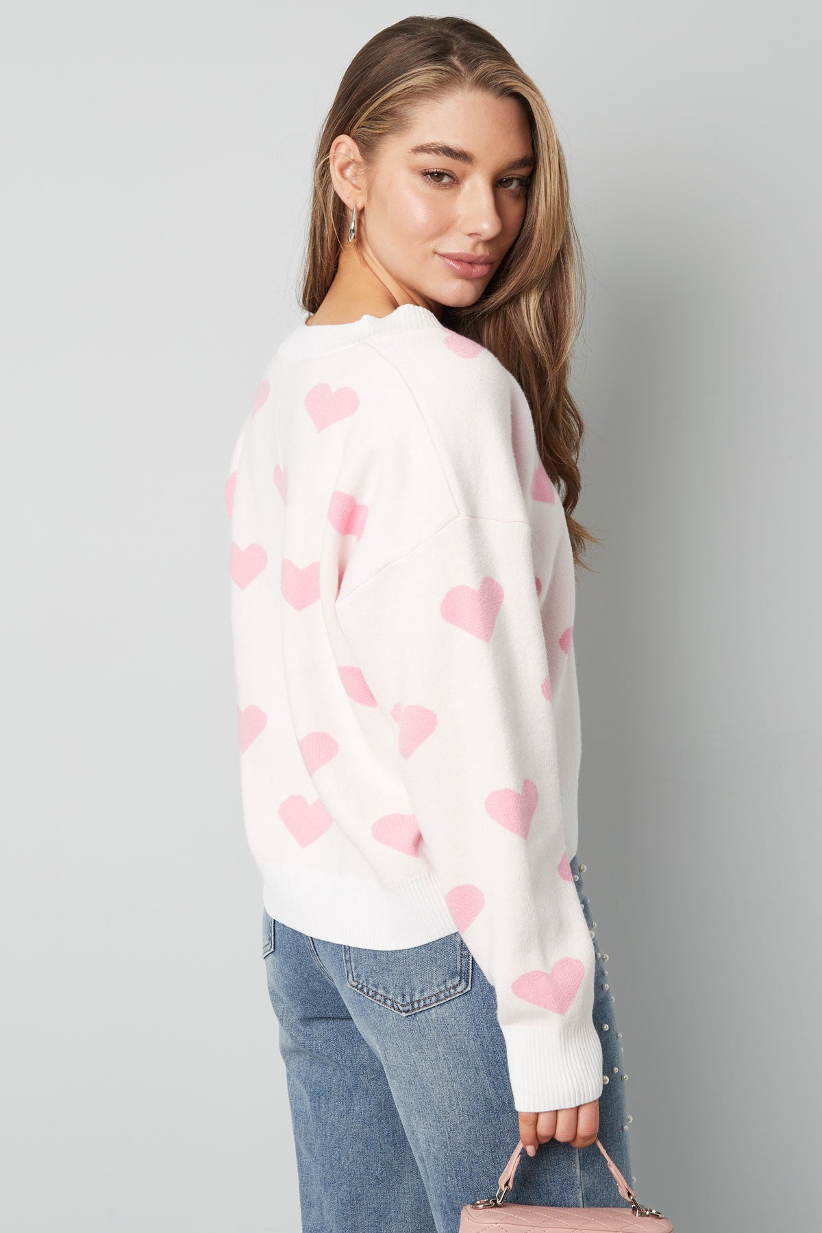 Heartbreaker Hearts Pink Cardigan