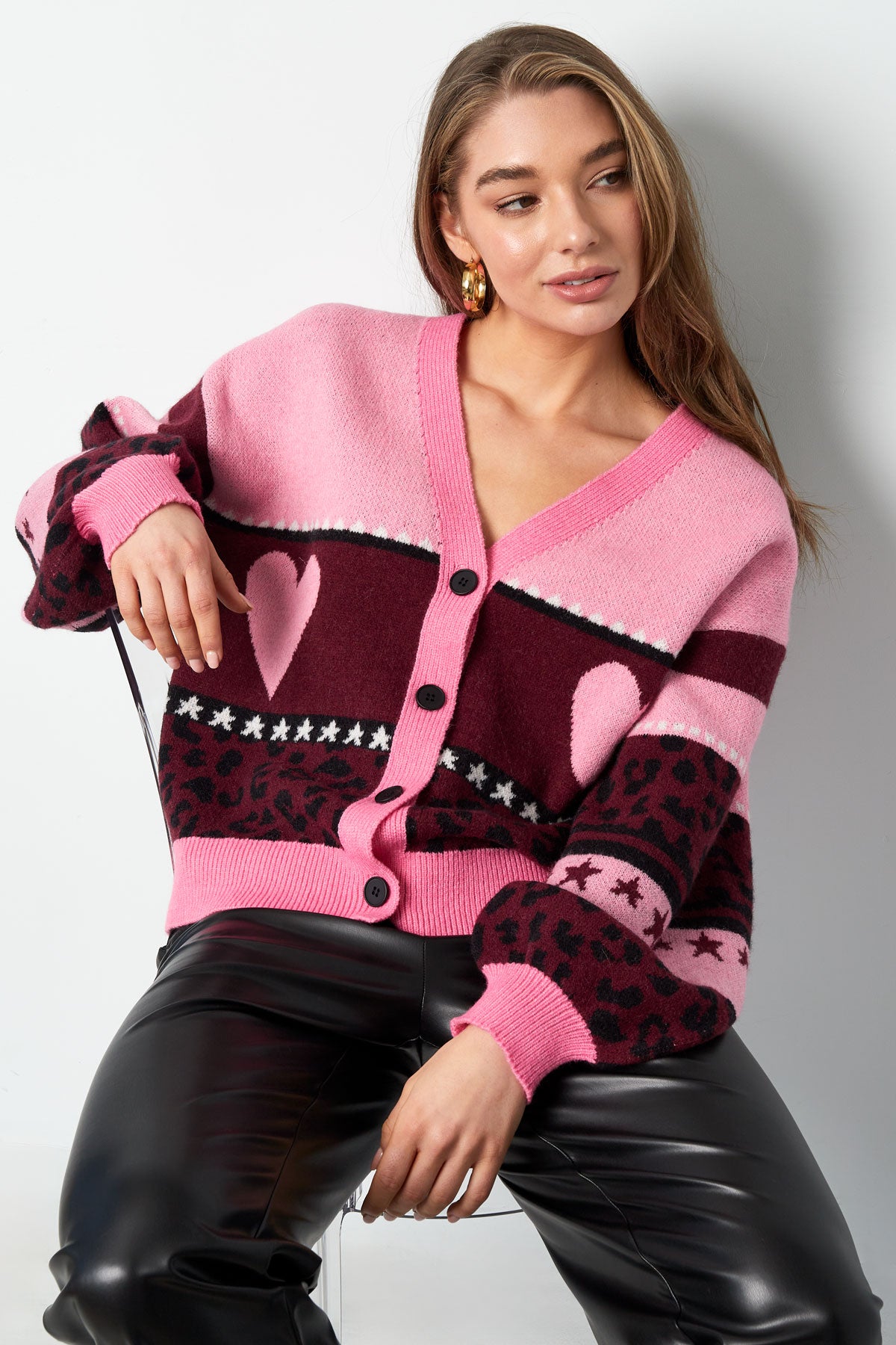 Love Roses Pink Cardigan