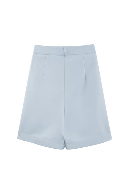 Pleated Mini Shorts