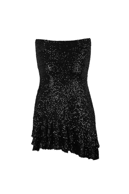 Glitter Bow Mini Dress