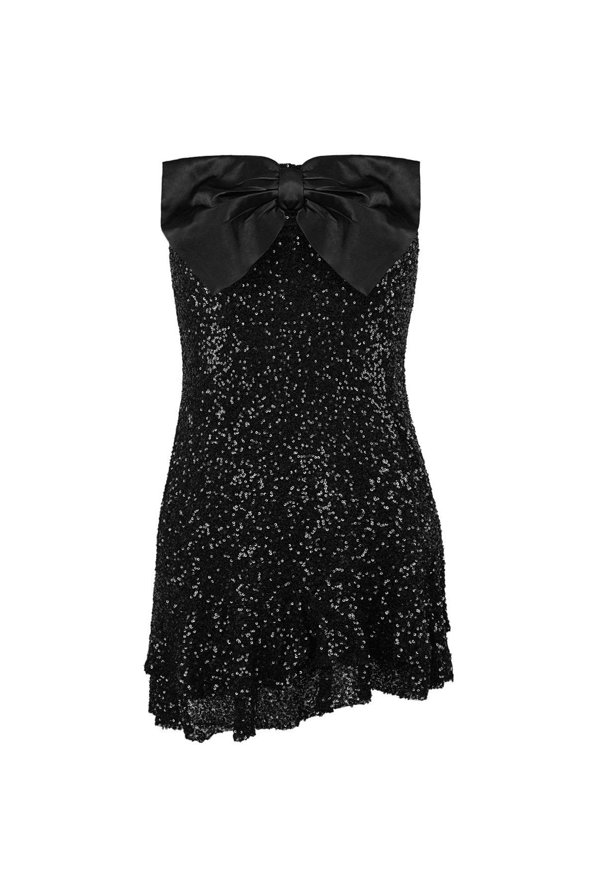 Glitter Bow Mini Dress