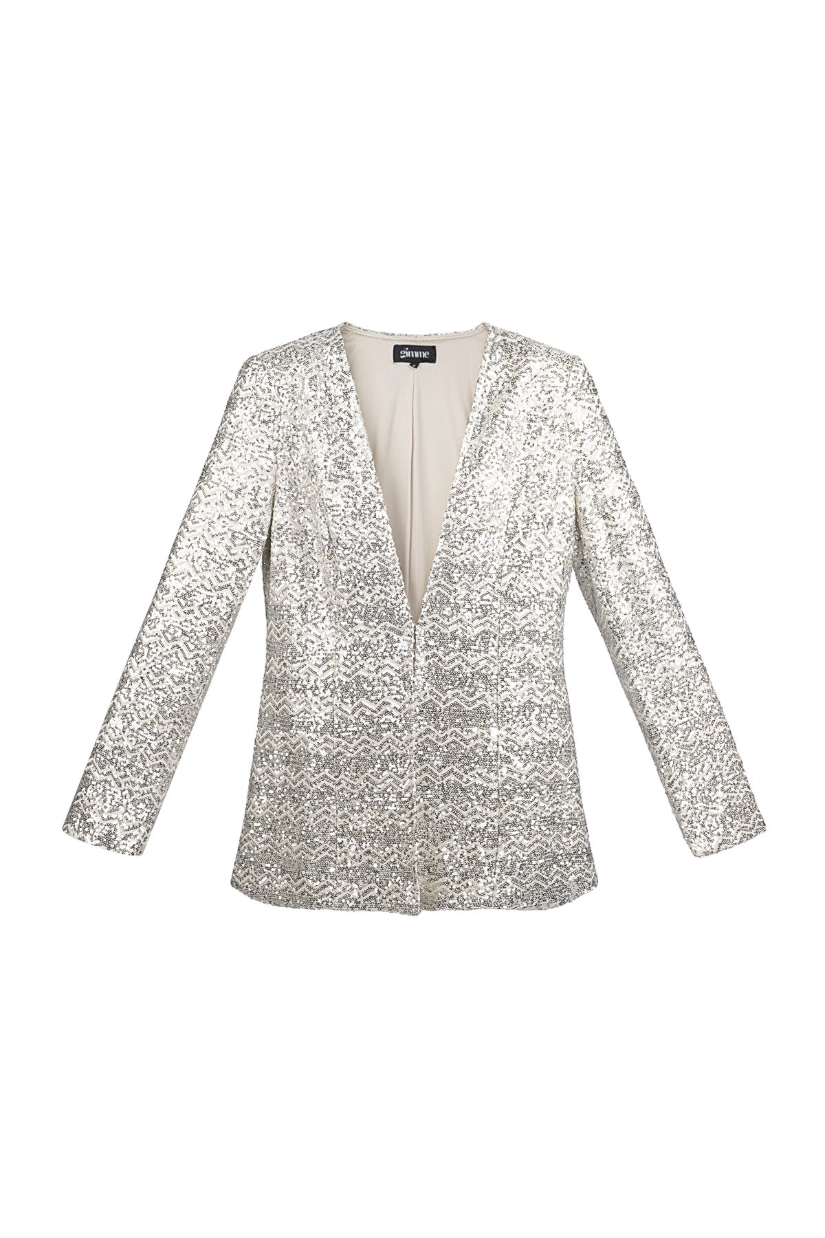 Structured Glitter Blazer