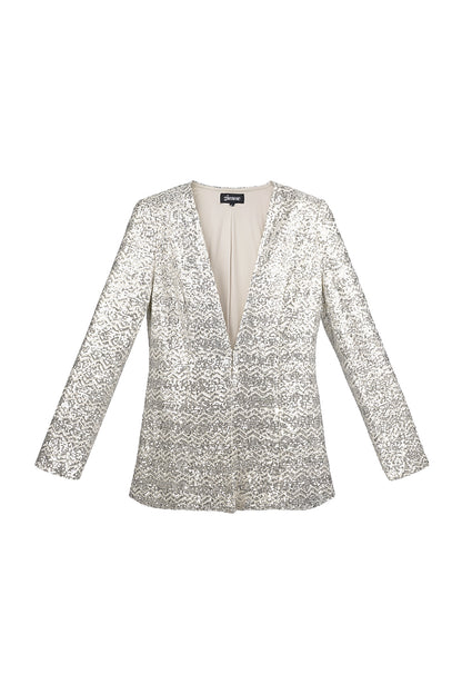 Structured Glitter Blazer