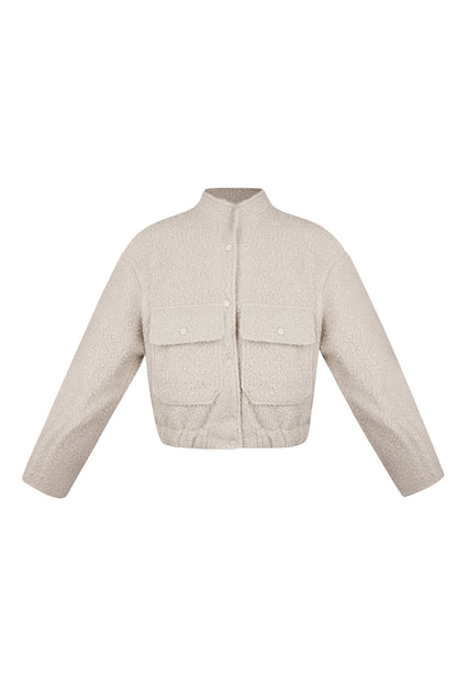 Boucle Bomber Jacket