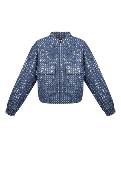 Denim Jacket With Sequins