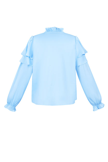 Ruffled Sleeve Top