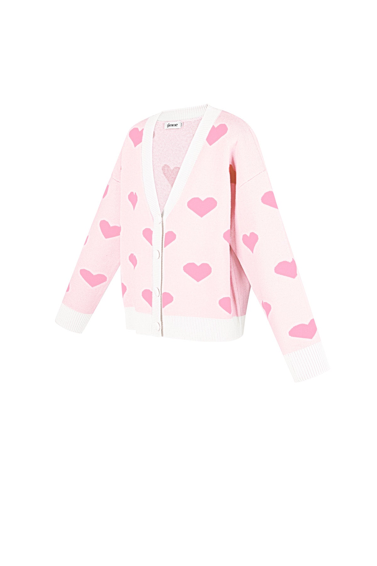 Heartbreaker Hearts Pink Cardigan