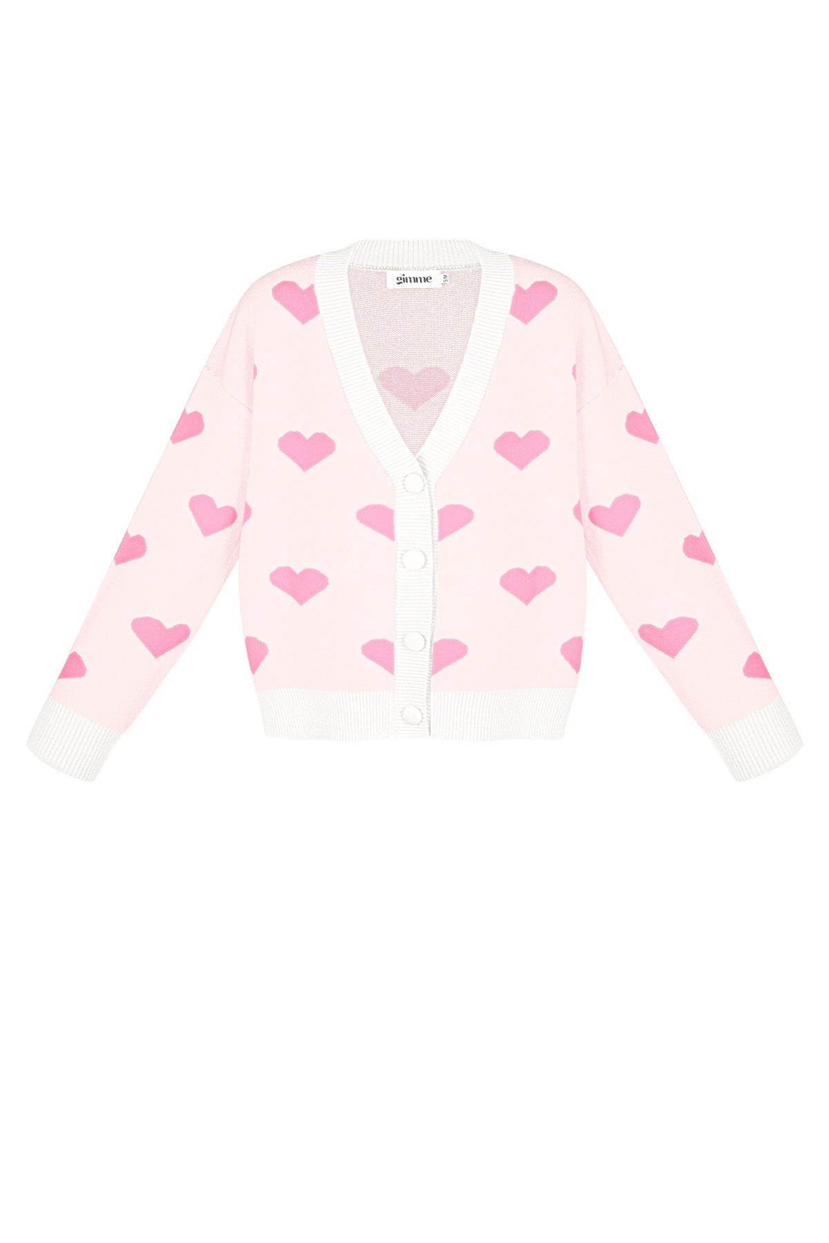 Heartbreaker Hearts Pink Cardigan