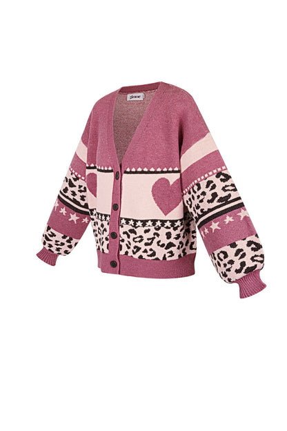 Love Roses Pink Cardigan