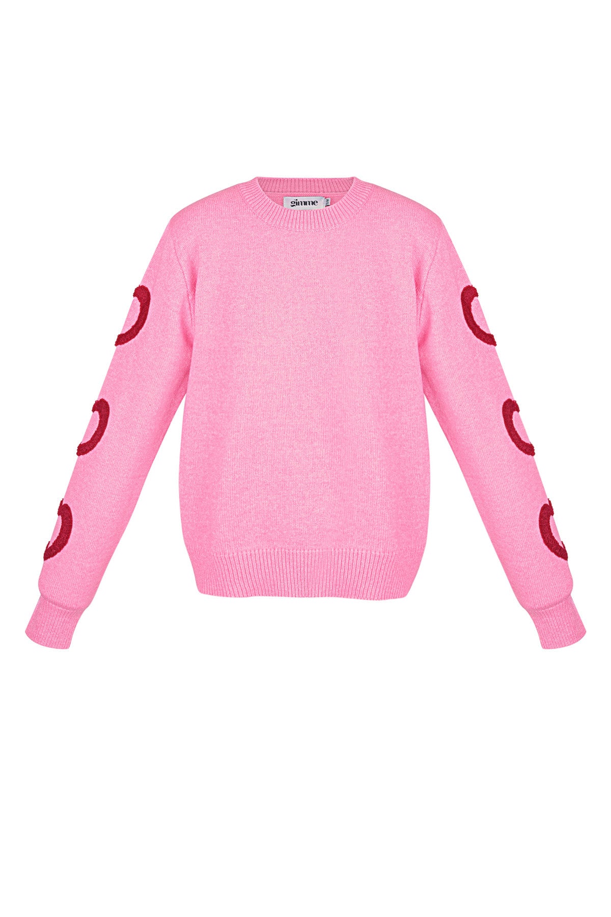 Amour Hearts Pink Sweater