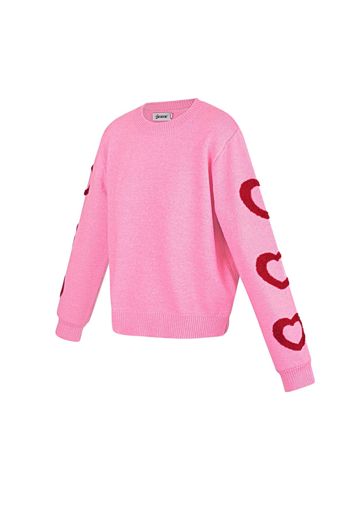 Amour Hearts Pink Sweater